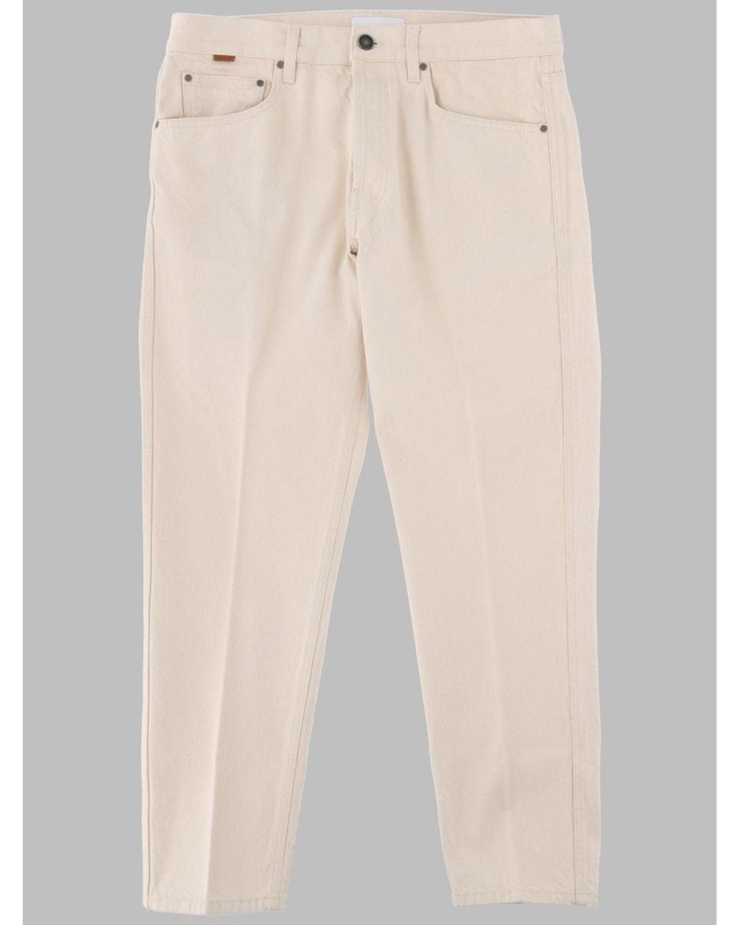 Lardini Natural Straight-Leg Cotton Five-Pocket Pants for men