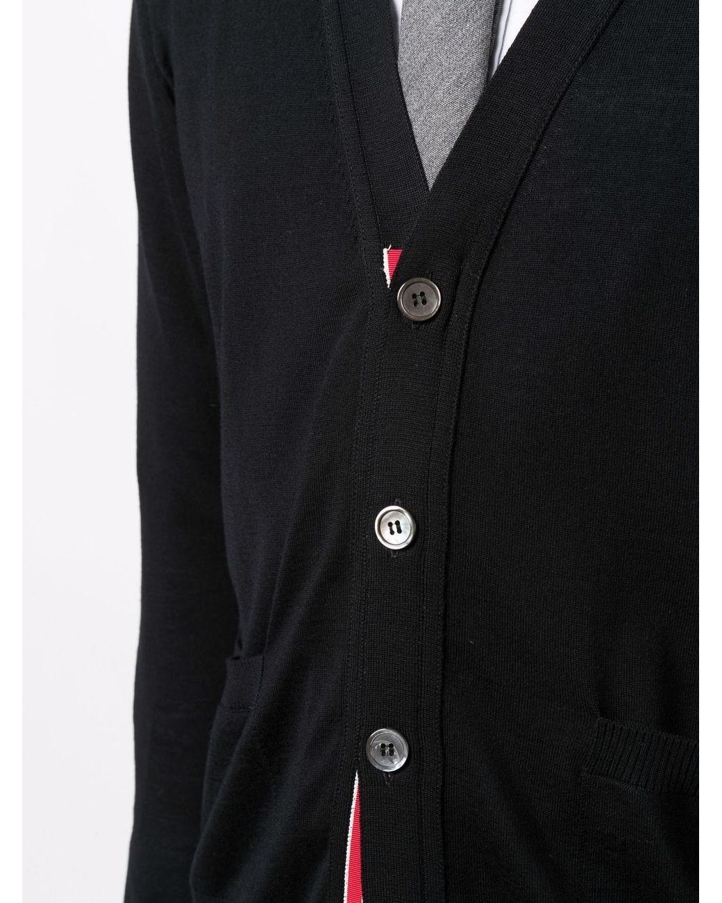 Thom Browne Intarsia Vest in het Black voor heren