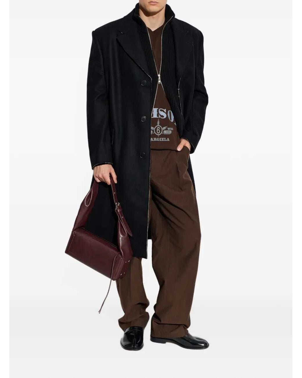 MM6 by Maison Margiela Brown Logo T Shirt