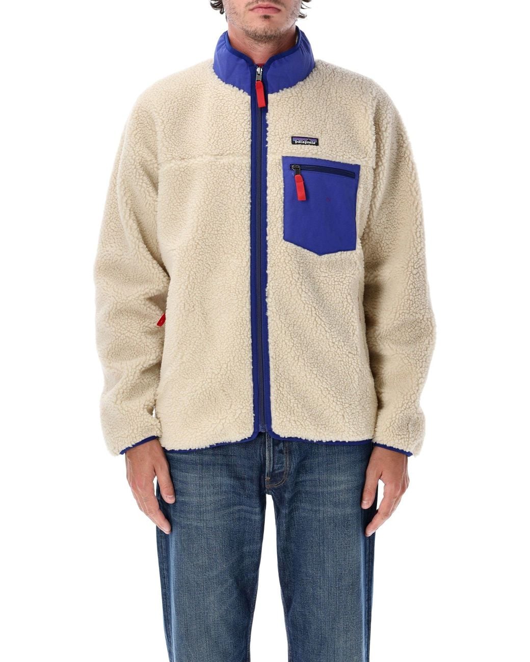 Patagonia Blue Classic Retro-X Fleece Jacket for men