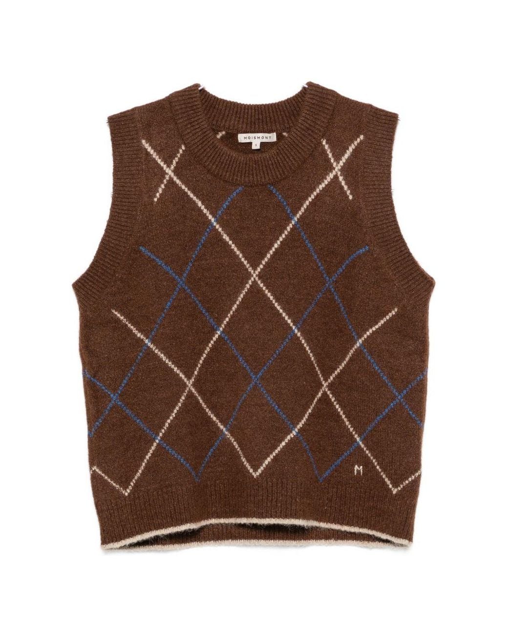 Moismont Eddy Wolmix Vest in het Brown