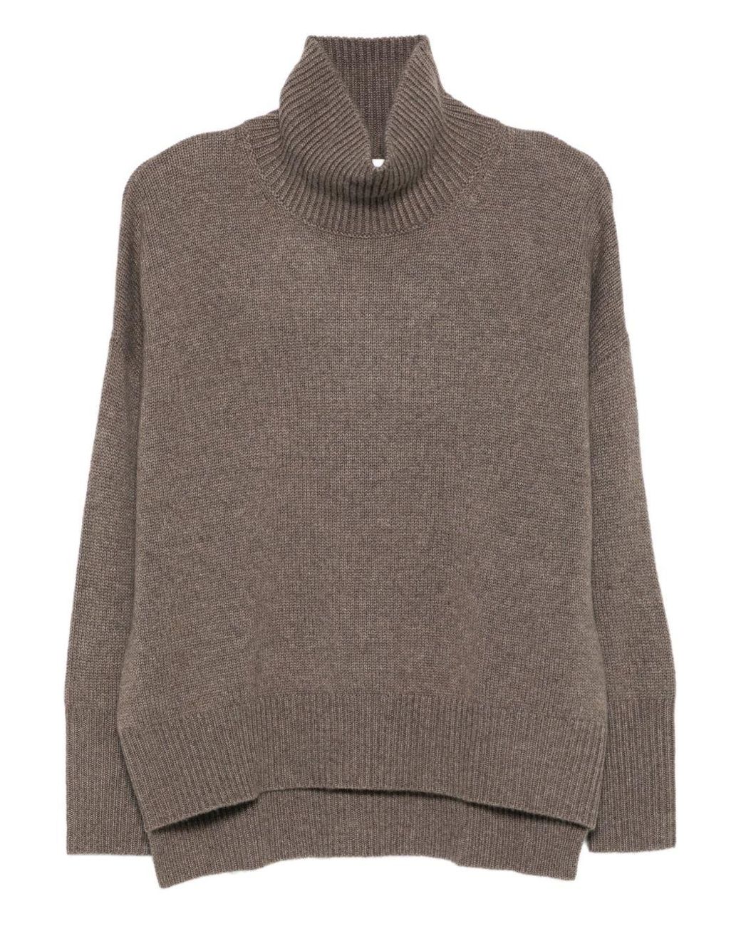 Lisa Yang Brown Heidi Cashmere Turtle-Neck Sweater