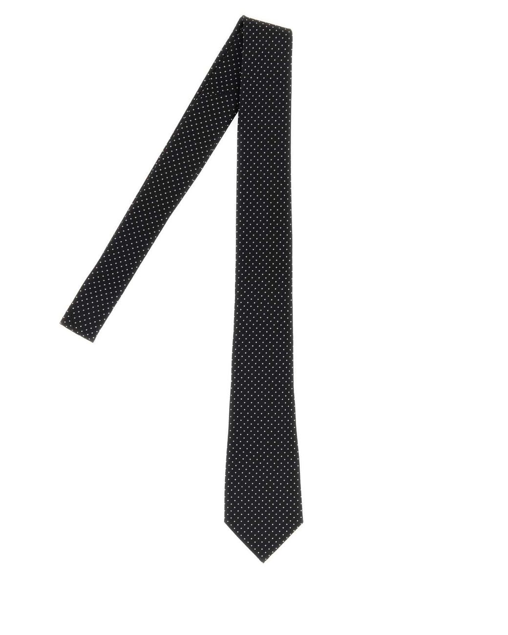 Tom Ford Black Micro Dots Tie 6Cm for men