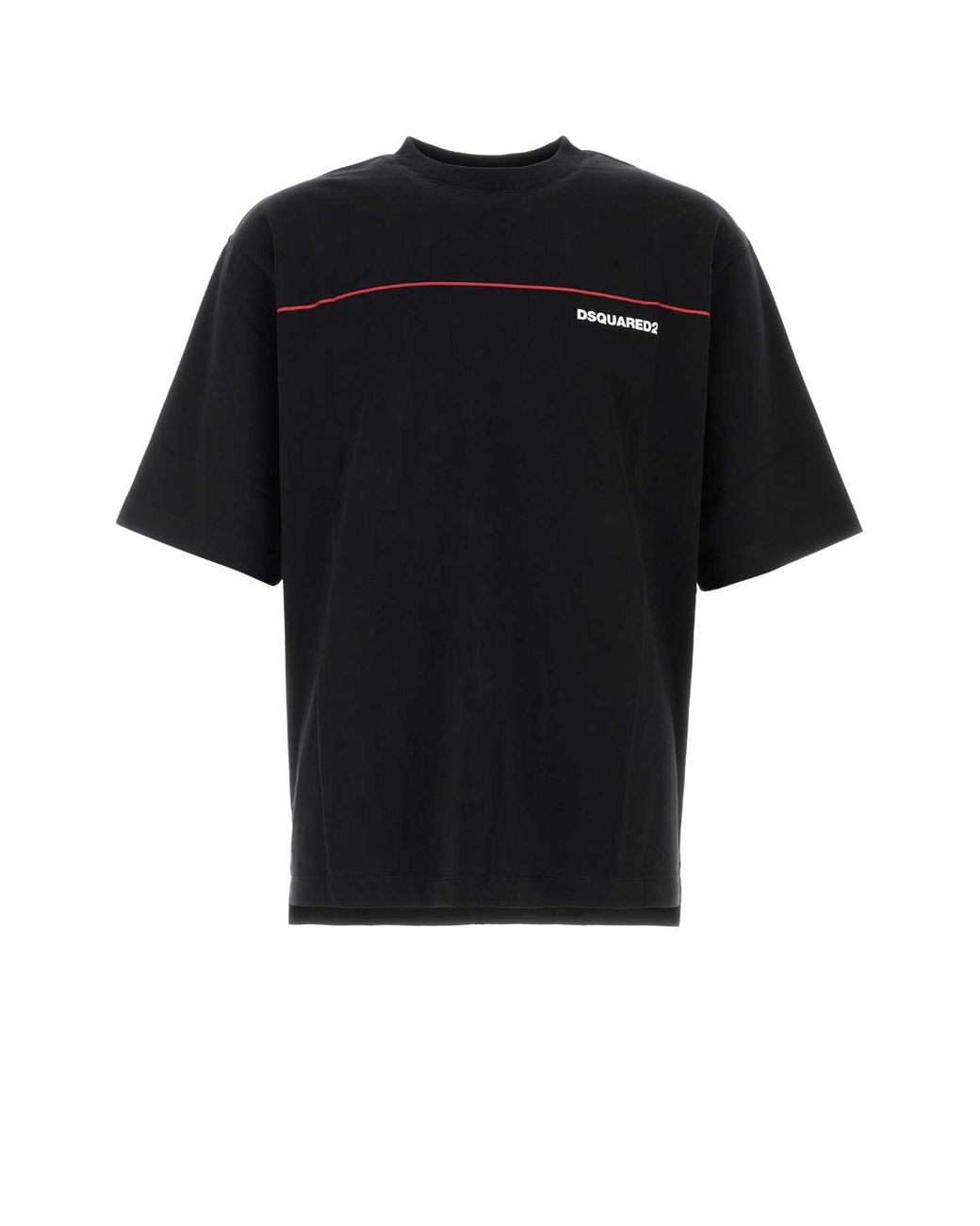 DSquared² Black Cotton Oversize T Shirt
