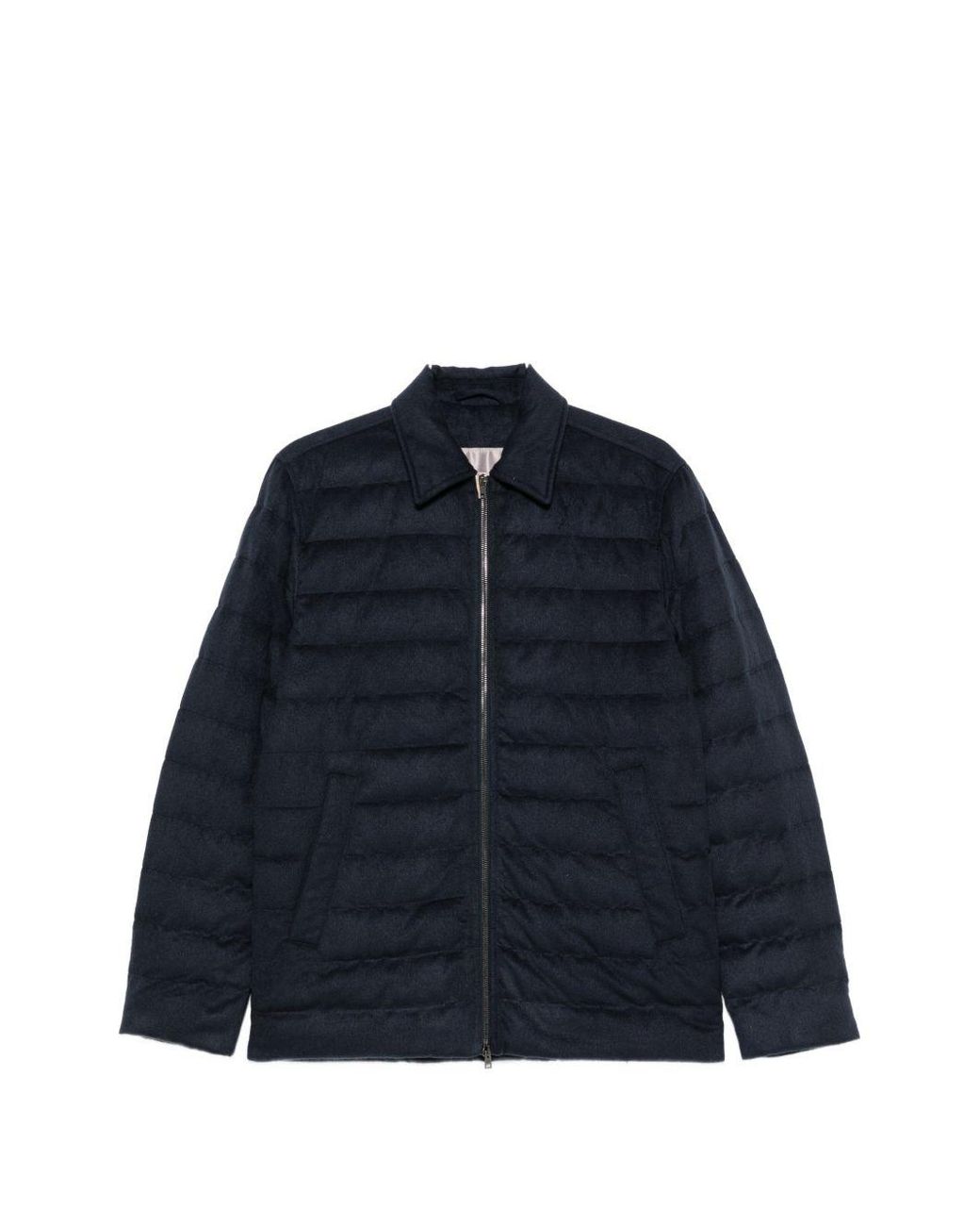 Herno Blue Zipped Nylon Jacket