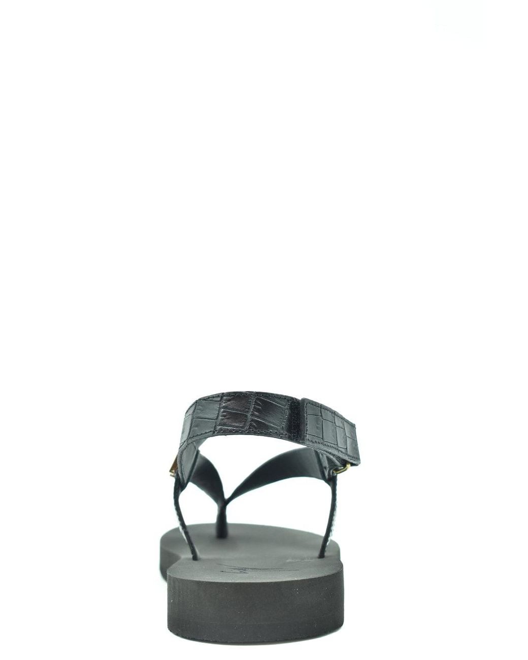 Giuseppe Zanotti Black Chain Flat Sandals for men