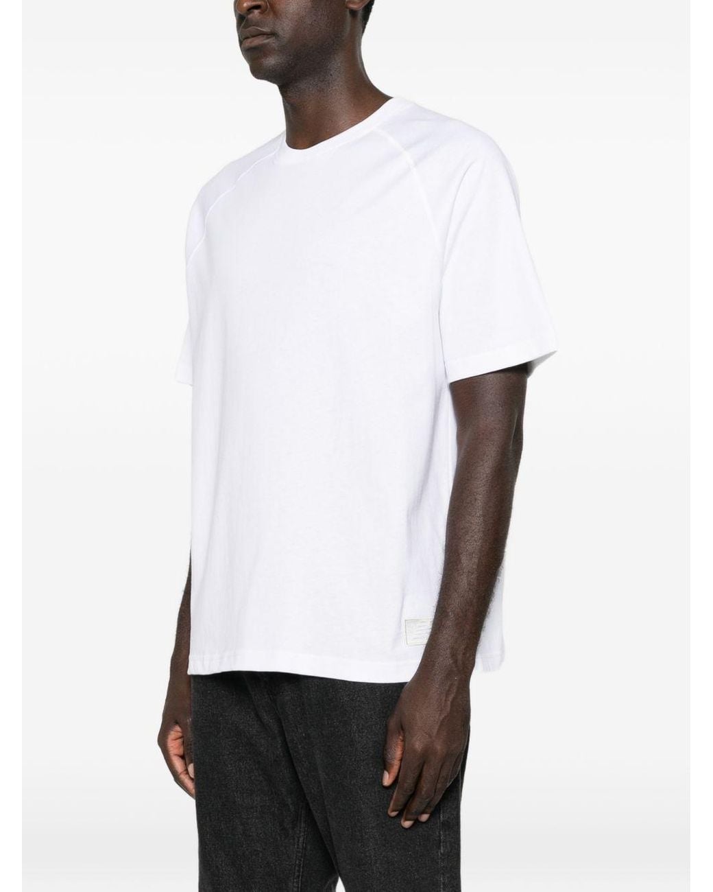 New Balance White Logo Cotton T Shirt