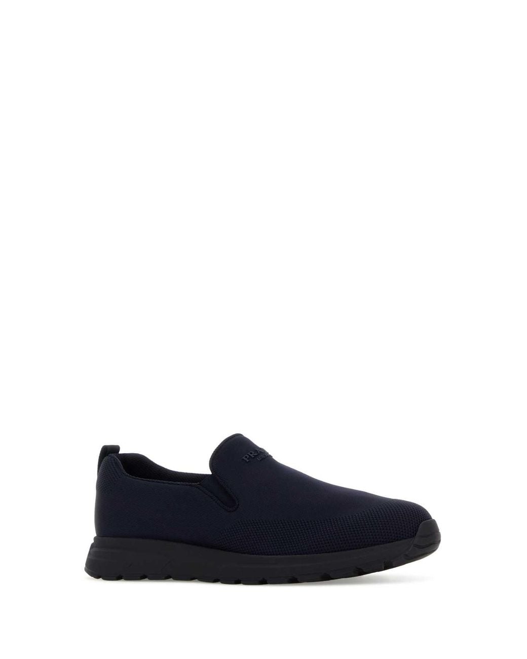 Prada Blue Solid Sneakers