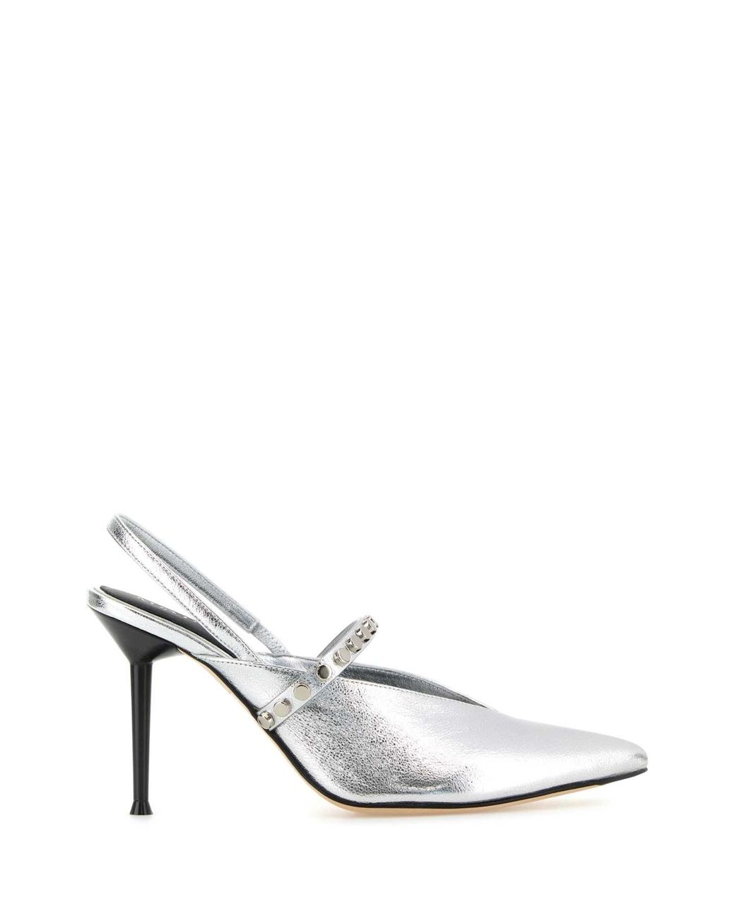 McQueen White Leather Revel Pumps