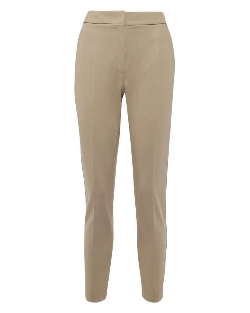 Max Mara Natural Pegno Straight-Leg Trousers