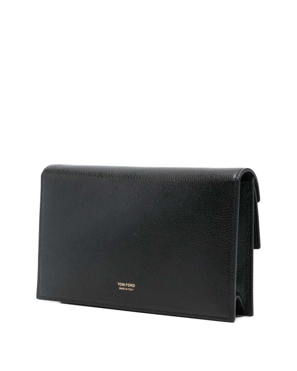 Tom Ford Black Mini Clutch With Aube Logo