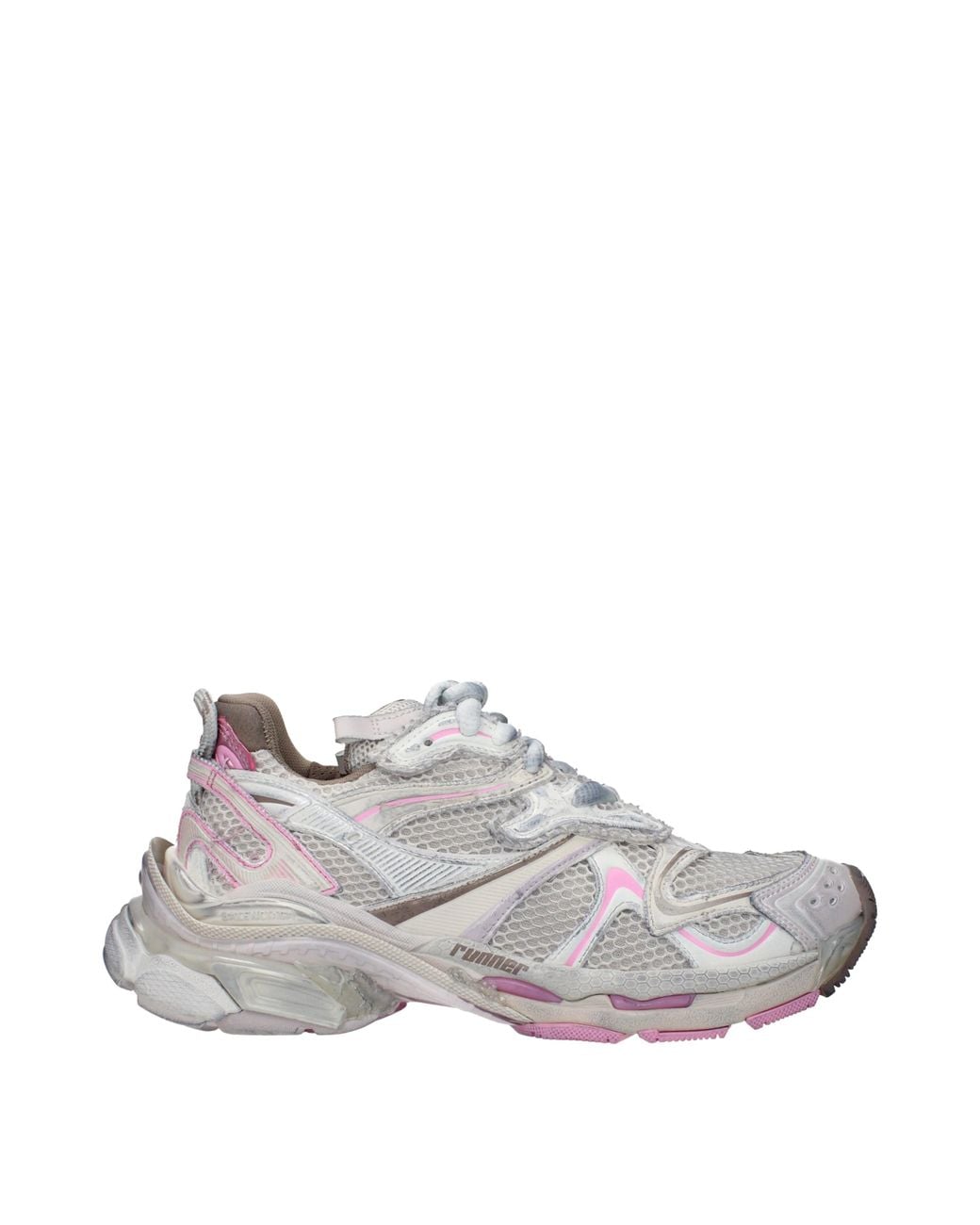 Balenciaga Gray Runner 2 Sneakers/ Fabric