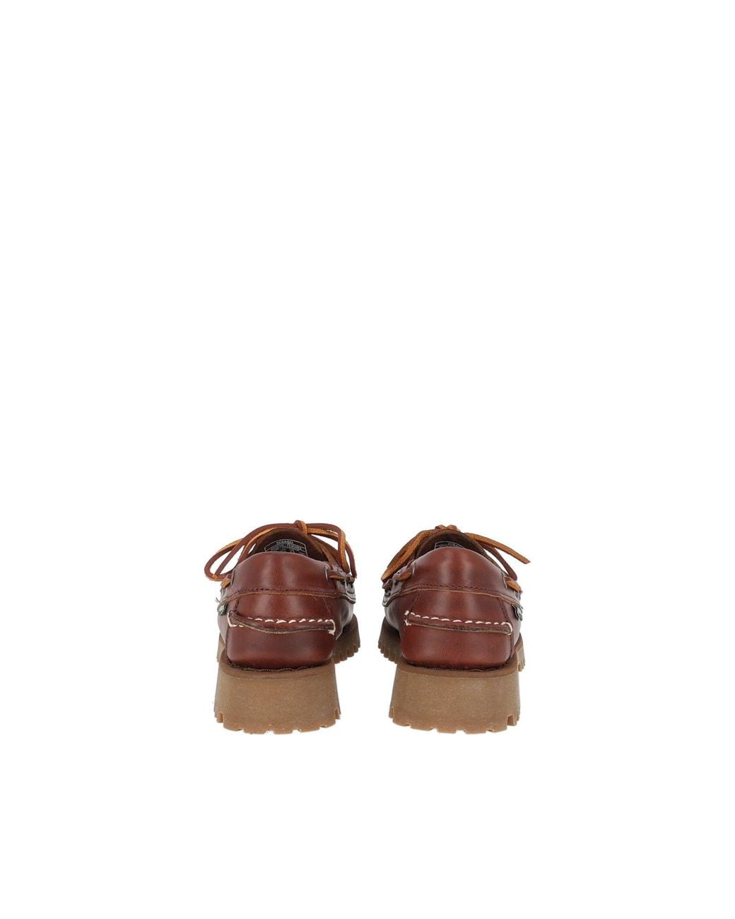 Sebago Brown Classic Ranger Waxy Boat Shoe Rubber Sole Loafers