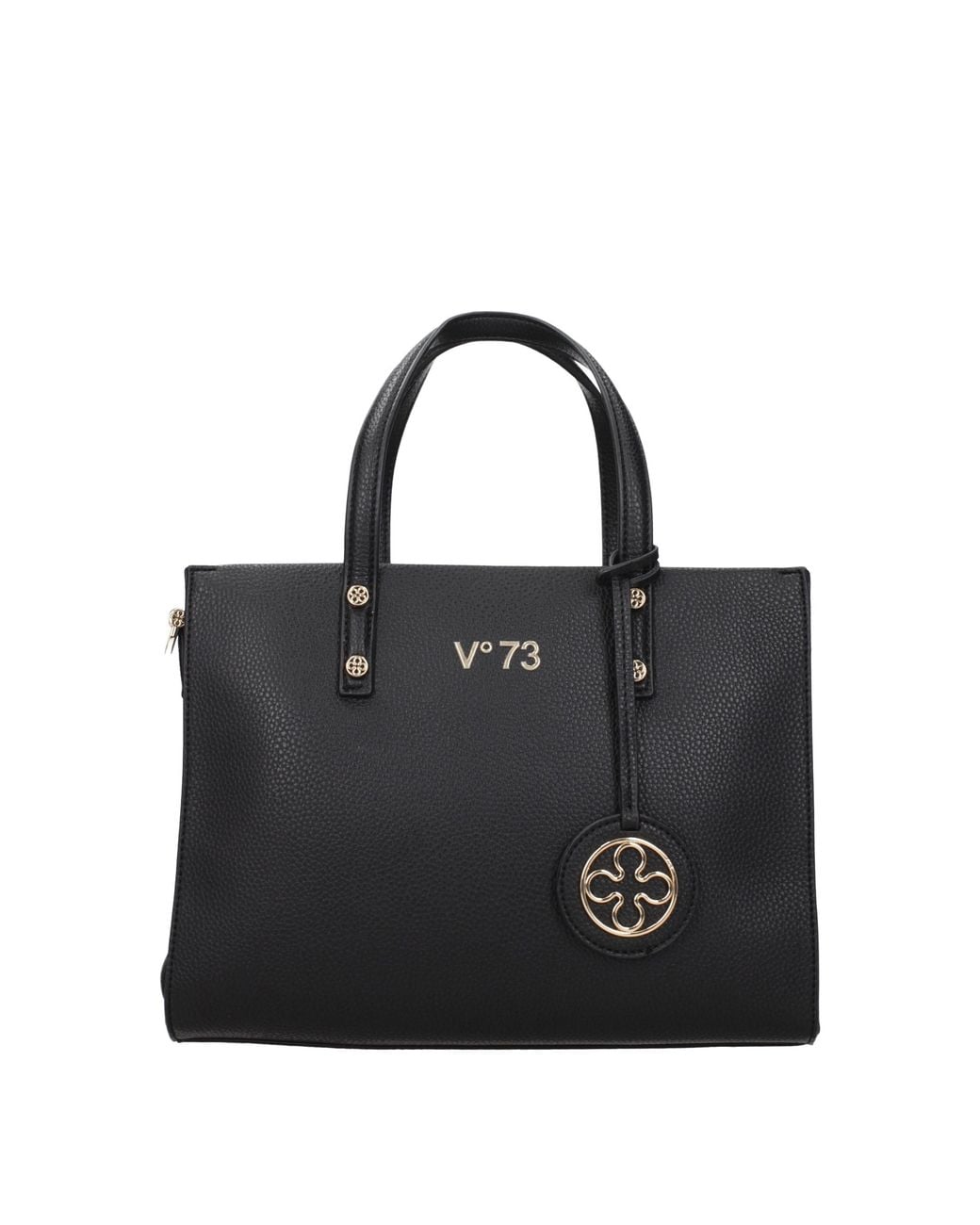 V73 Black Borse A Mano Donna Eco Pelle Nero