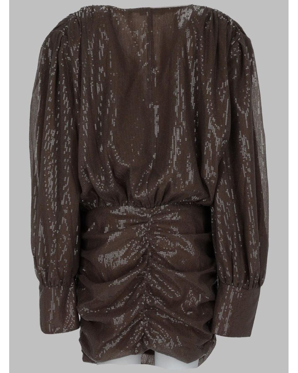 ROTATE BIRGER CHRISTENSEN Brown Rotate Birger Christensen Sequined Mini Dress