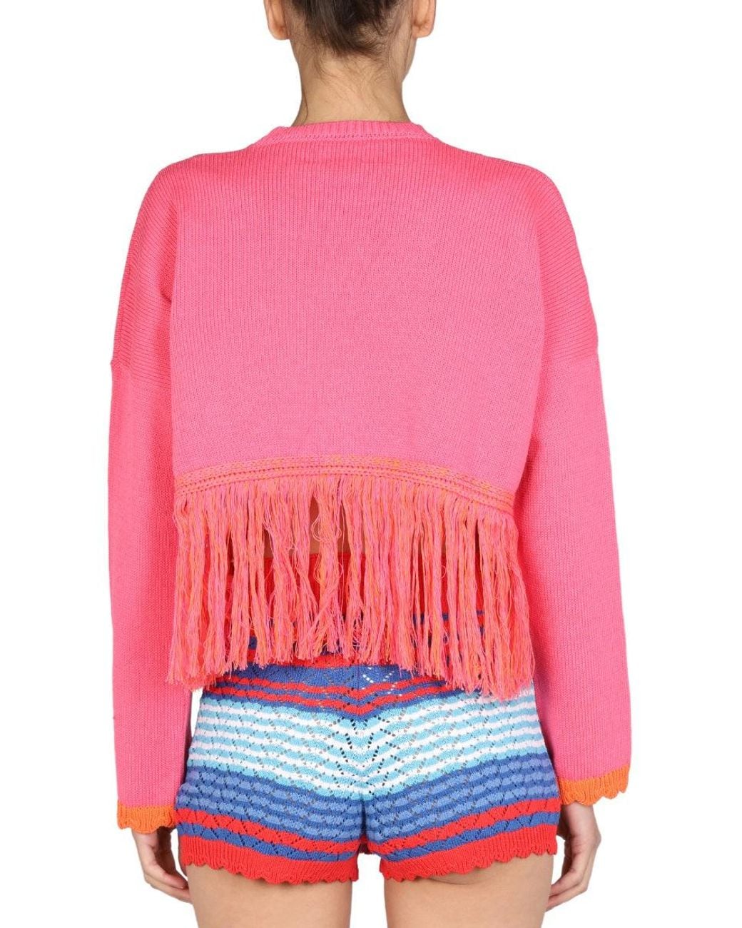 Gallo Pink Logo Embroidery Sweater