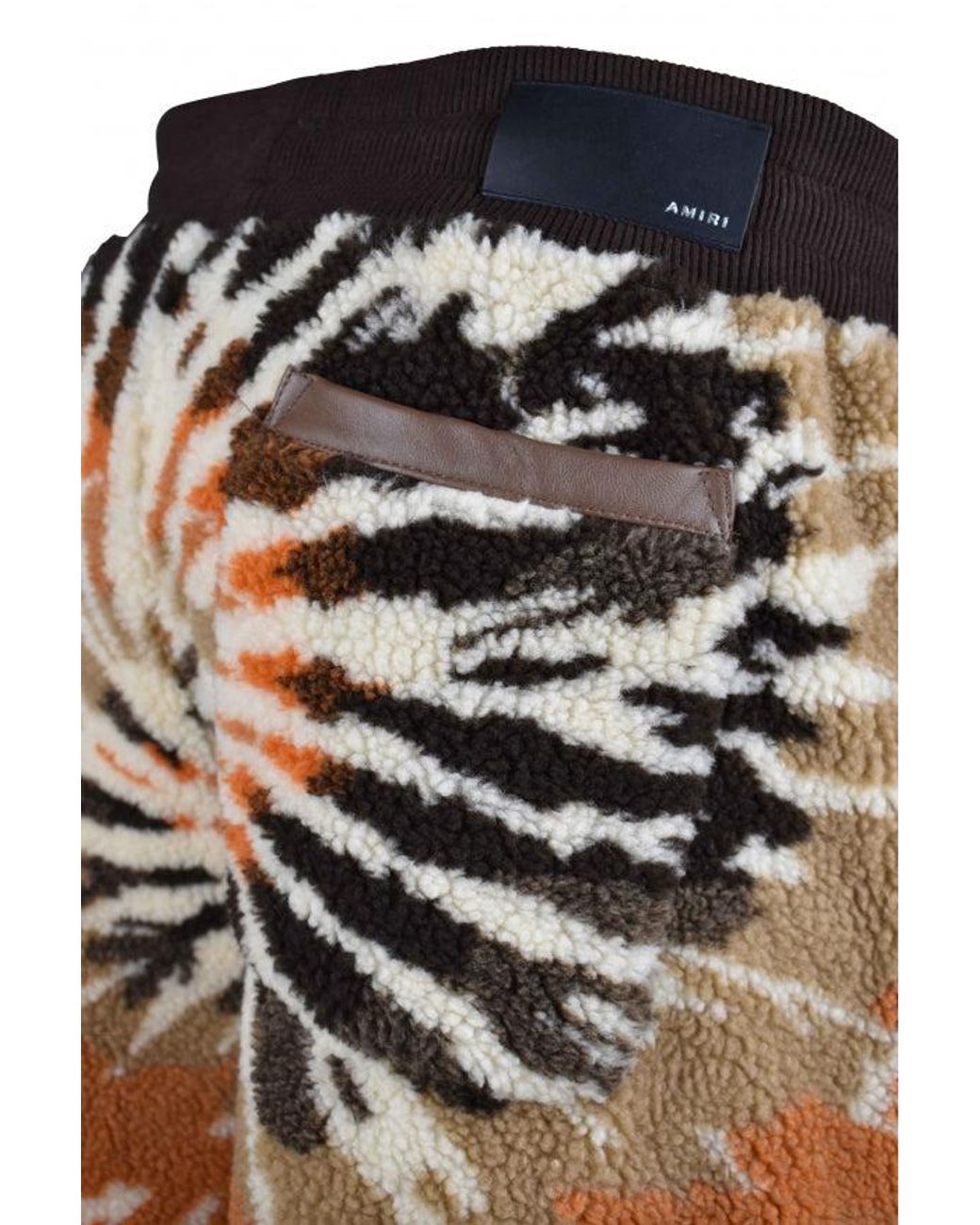 Amiri Black Tie-Dye Fleece Shorts With Drawstring Waist for men