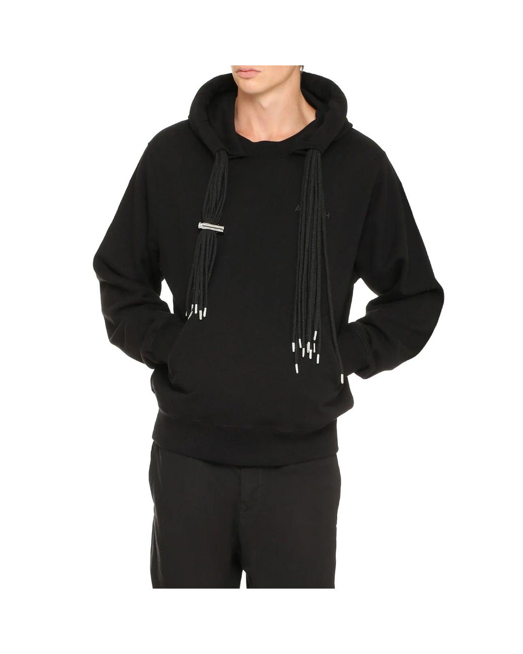 Ambush Black Logo Hooded Sweatshirt for men