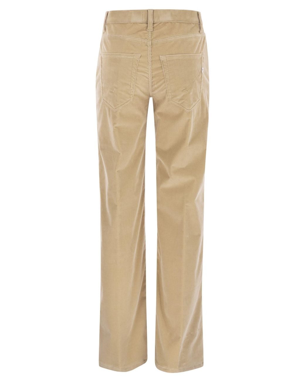 Dondup Natural Jacklyn Wide Leg Corduroy Trousers