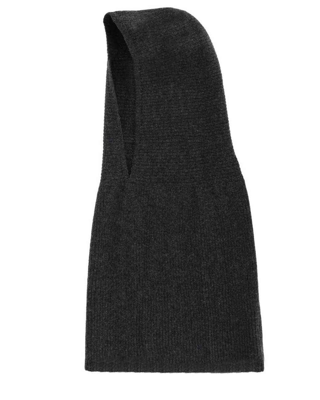 Alysi Black Knitted Hood
