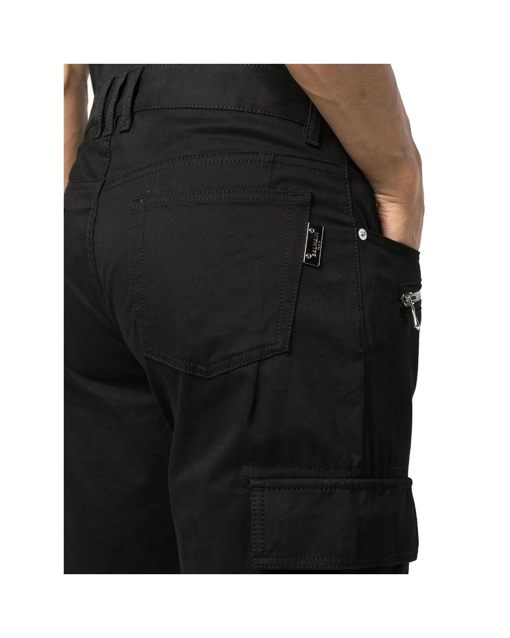 Balmain Black Cargo Pants