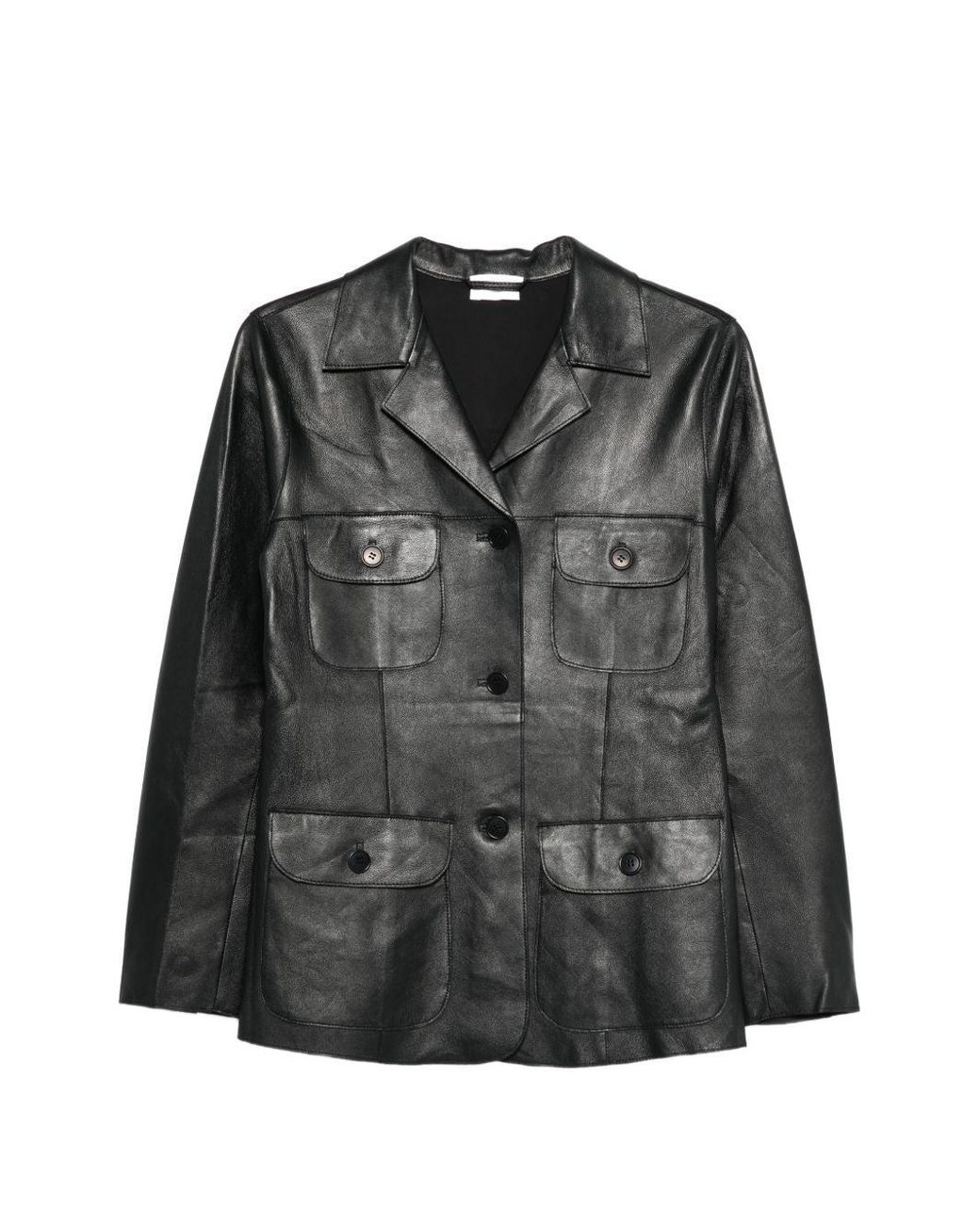 P.A.R.O.S.H. Black Leather Jacket
