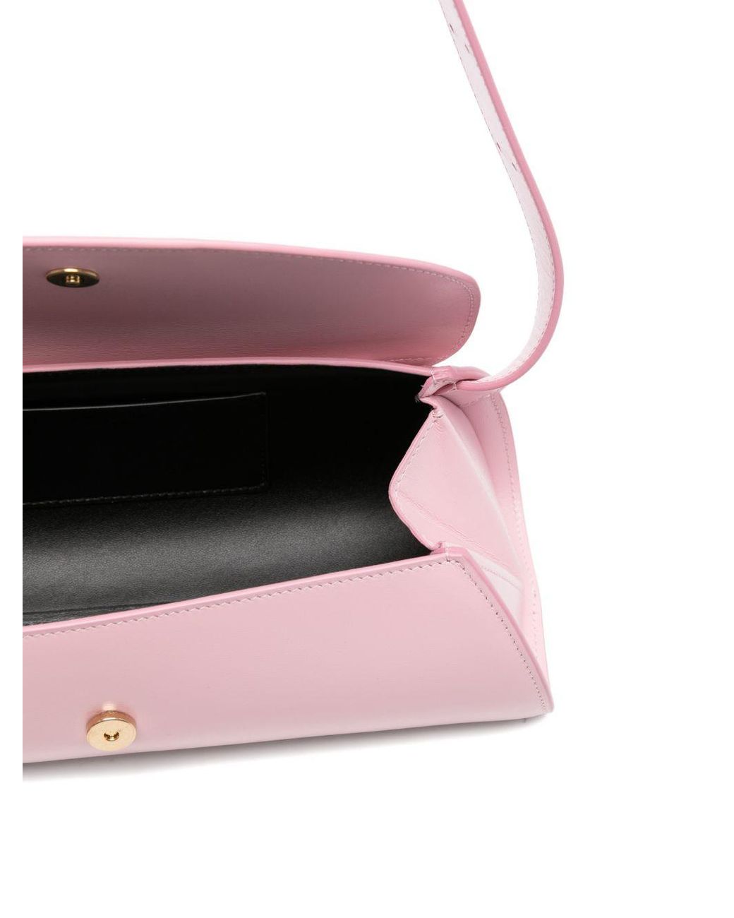 Jil Sander Pink Cannolo Small Leather Shoulder Bag