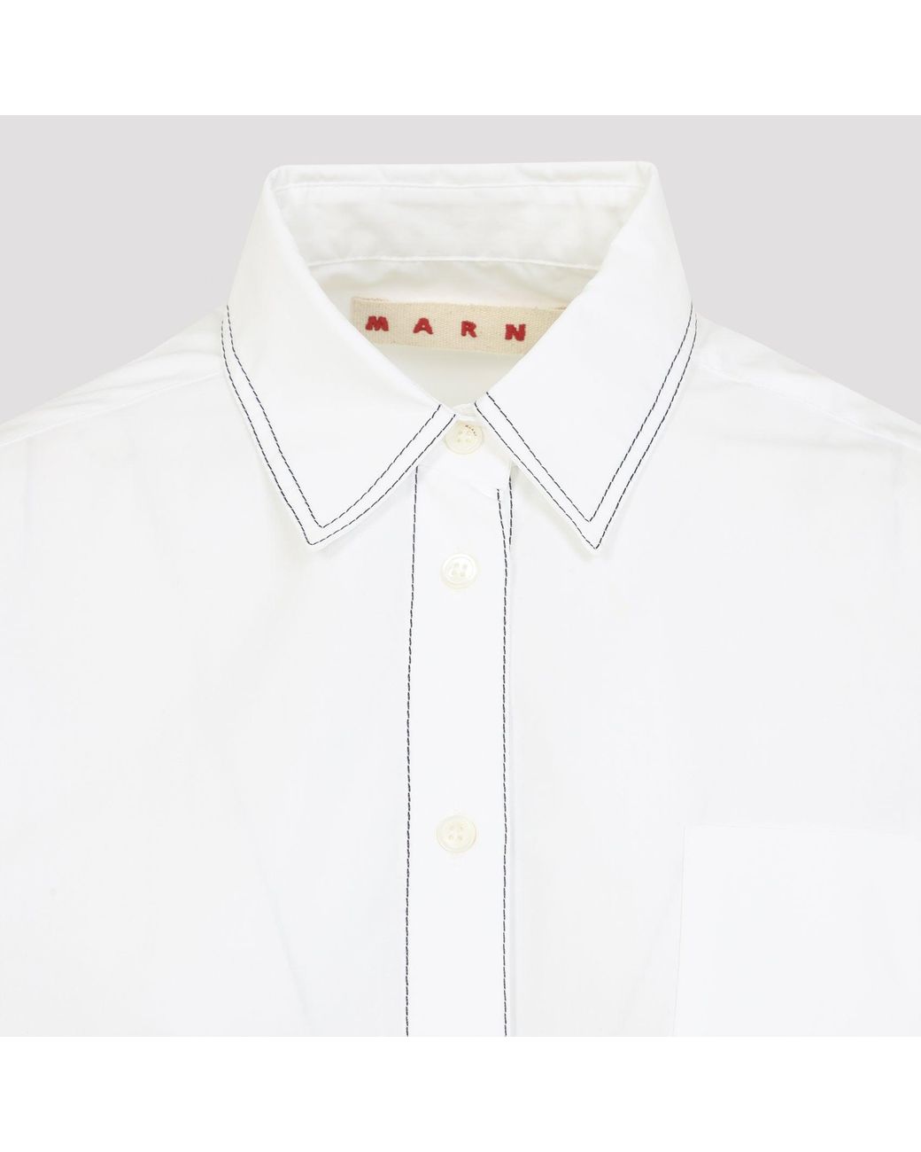 Marni Cotton Shirt in het White