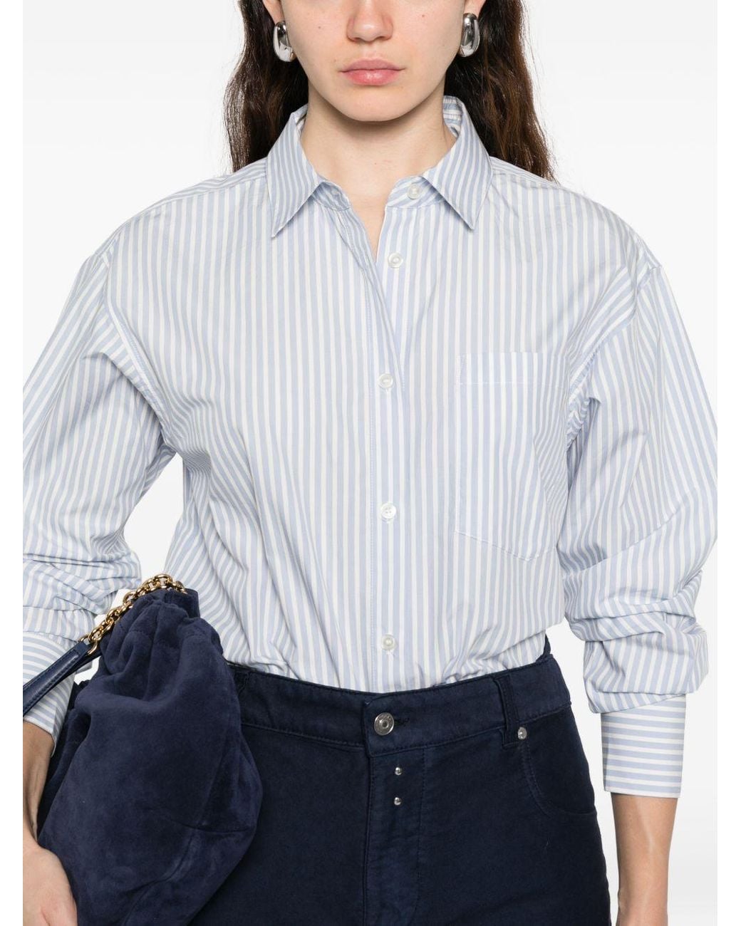 Woolrich White Striped Cotton Shirt