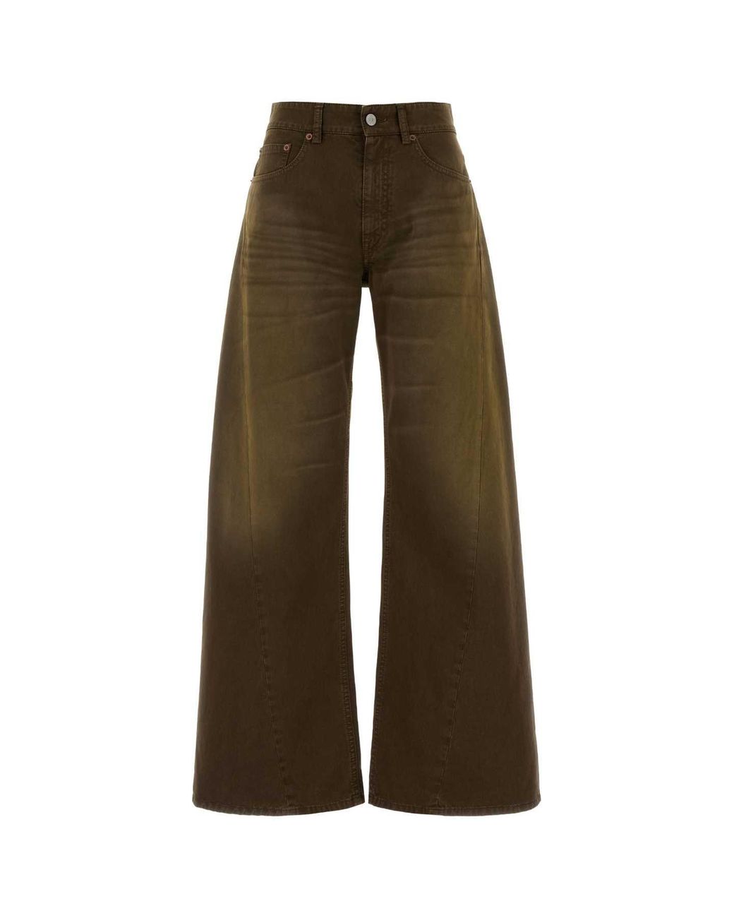 MM6 by Maison Margiela Green Cotton Denim Jeans