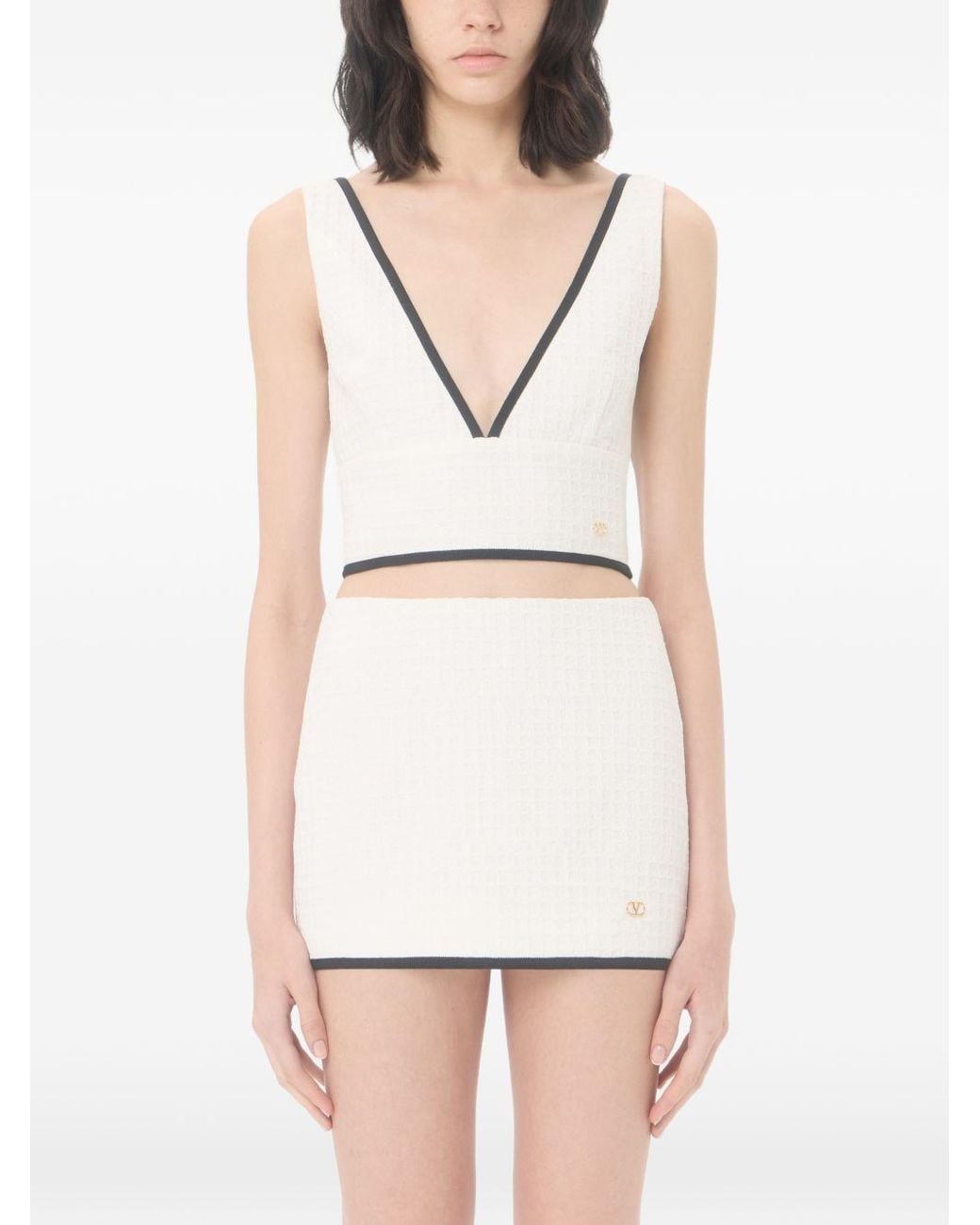 Valentino Natural Cotton Tank Top