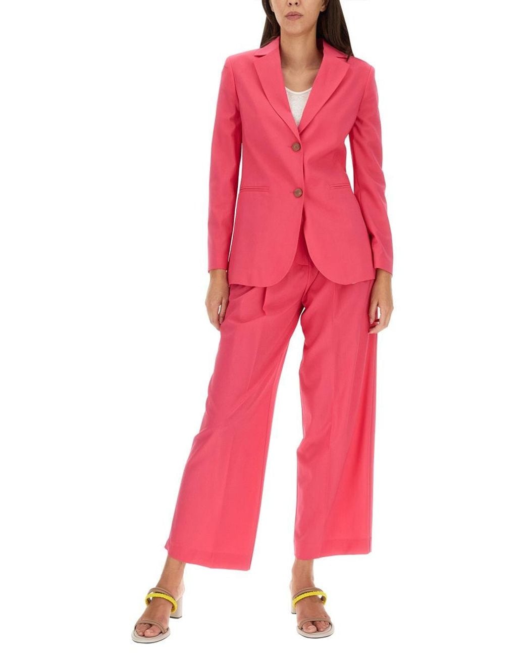 Alysi Pink Wool Pants