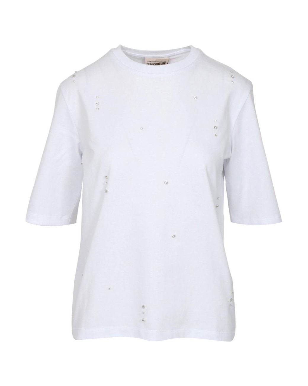 Semicouture White T Shirts And Polos