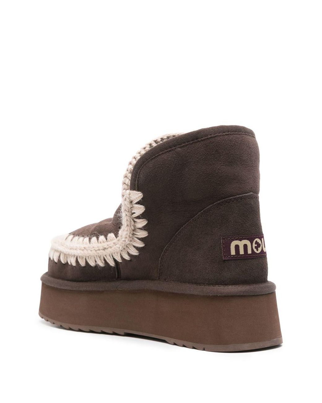 Mou Brown Mini Eskimo Platform Boots
