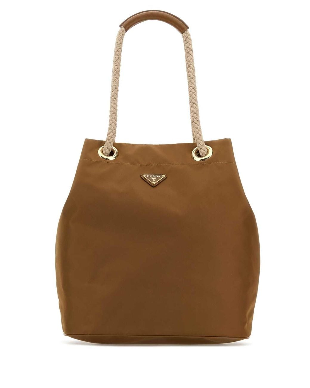 Prada Brown Re-Nylon Large Mariner Bucket Bag