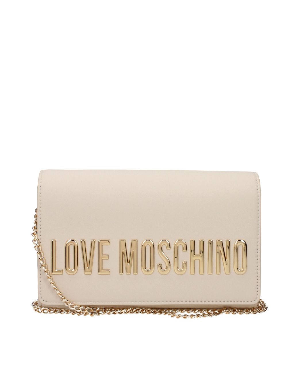 Love Moschino Natural Pochette Donna Poliuretano/Avorio for men