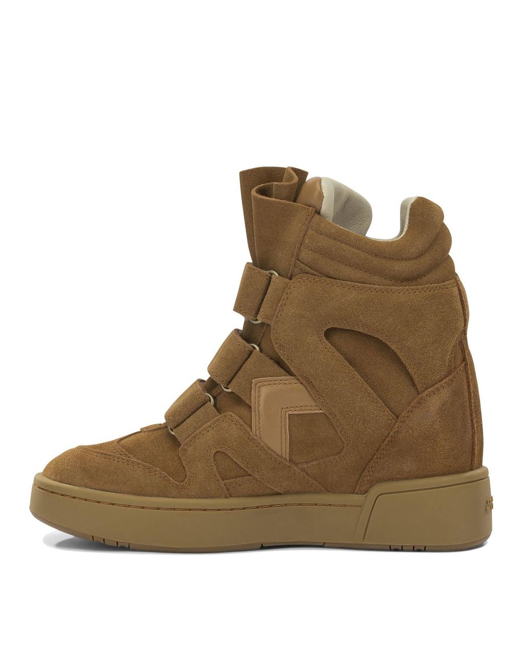 Isabel Marant Brown Im3 High-Top Suede Sneakers