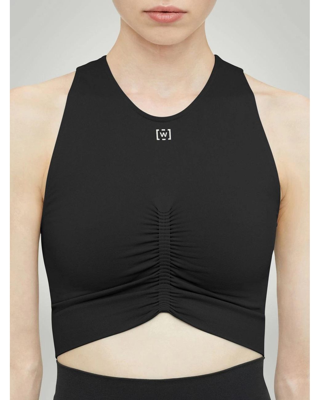 Wolford Black Ruched-Detailing Performance Top