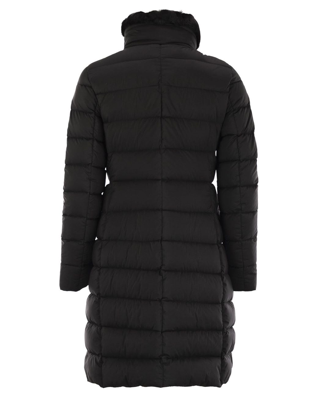 Moorer Black Vetiver S3 Long Down Jacket