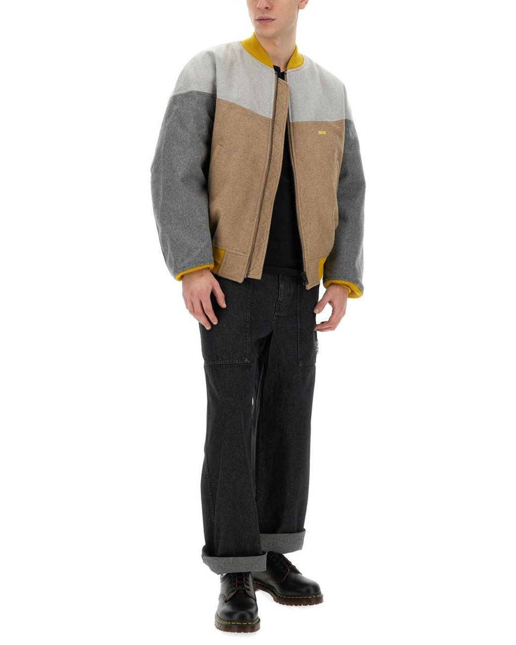 A.I.E. Gray Jacket With Logo