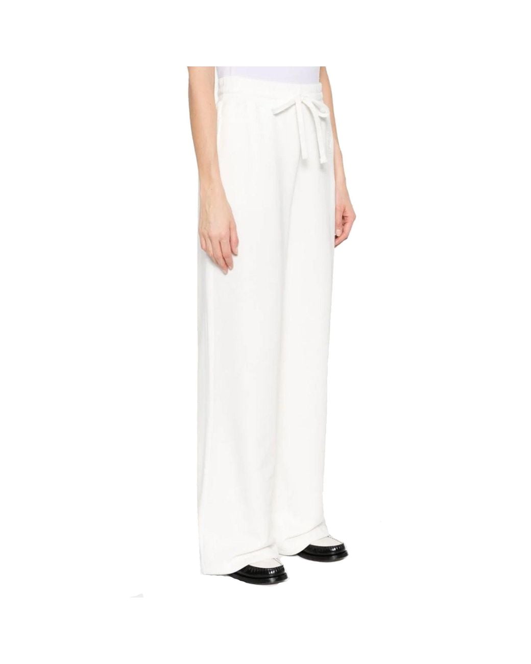 Gucci White Interlocking G-Patch Cotton Track Pants