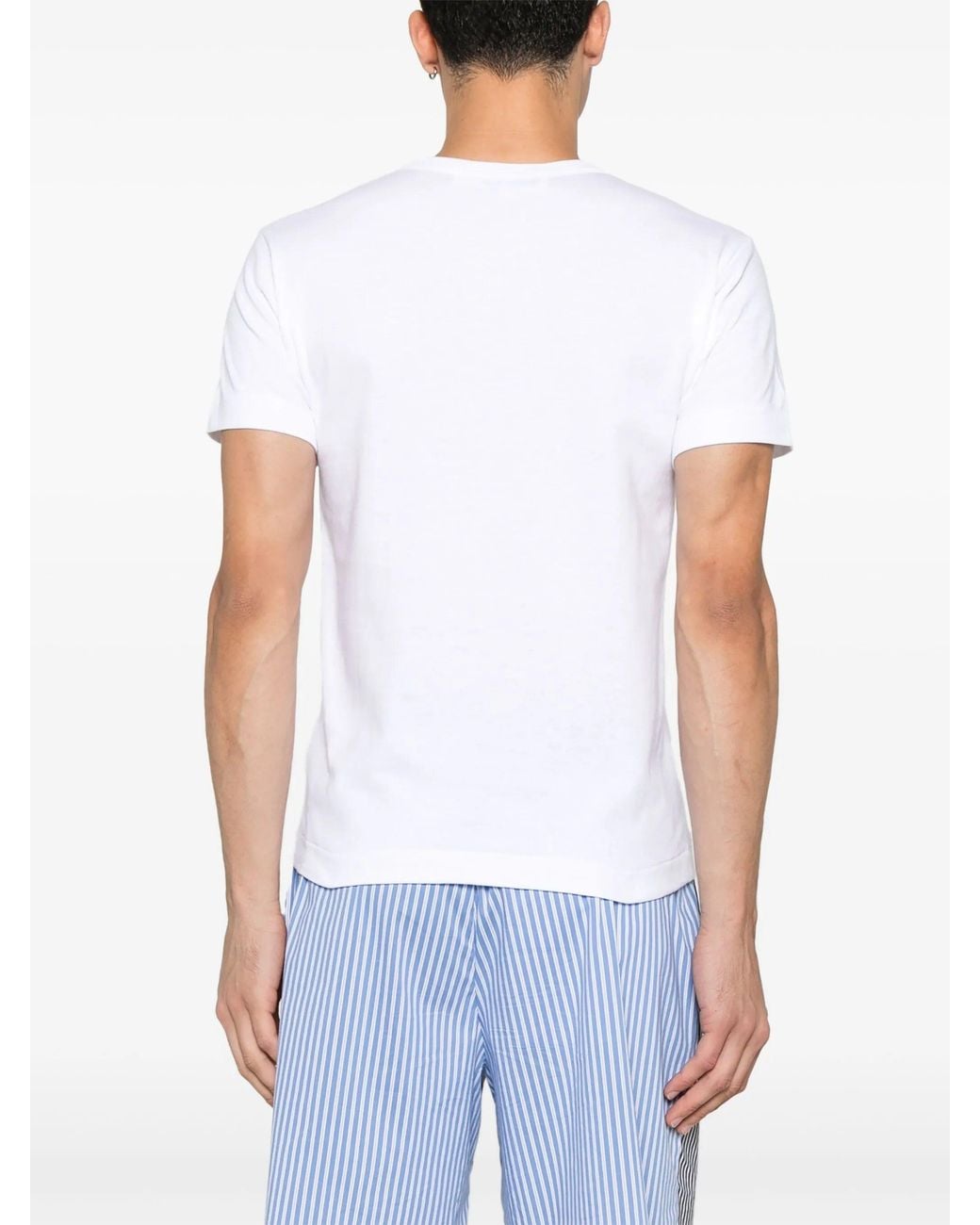 COMME DES GARÇONS PLAY White U T-Shirt Knit