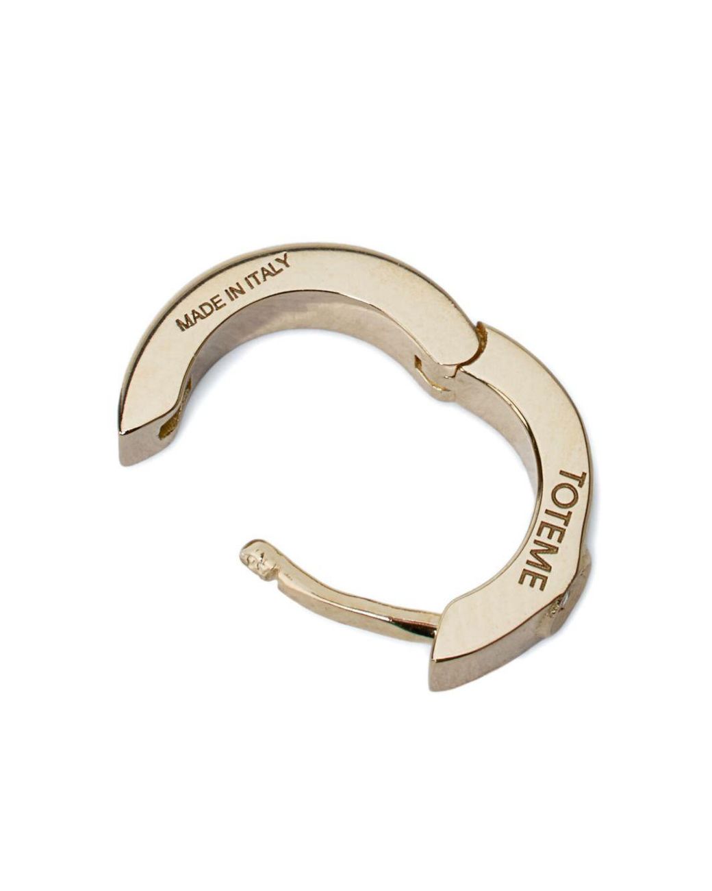 Totême  White Bezel Earrings