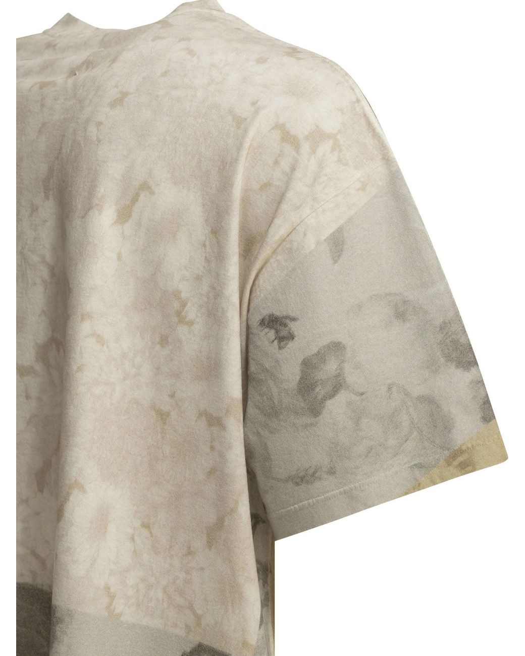 Maison Margiela White Floral Crewneck T Shirt