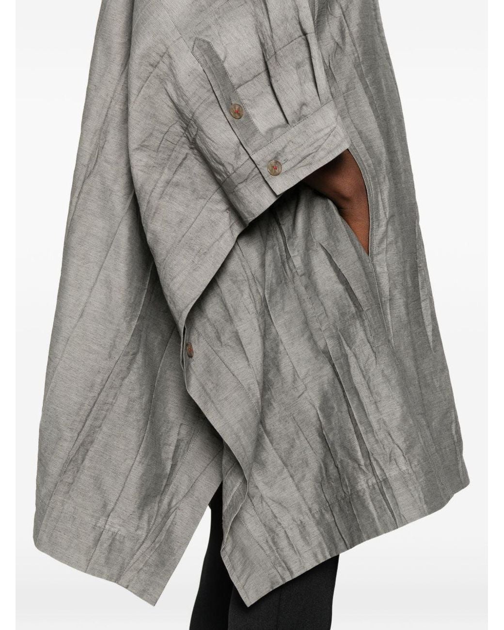 SOH Gray Cotton Blend Blouse