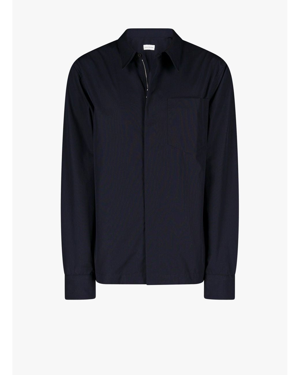 Dries Van Noten Blue 00890 Corran 2295 M.W.Shirt