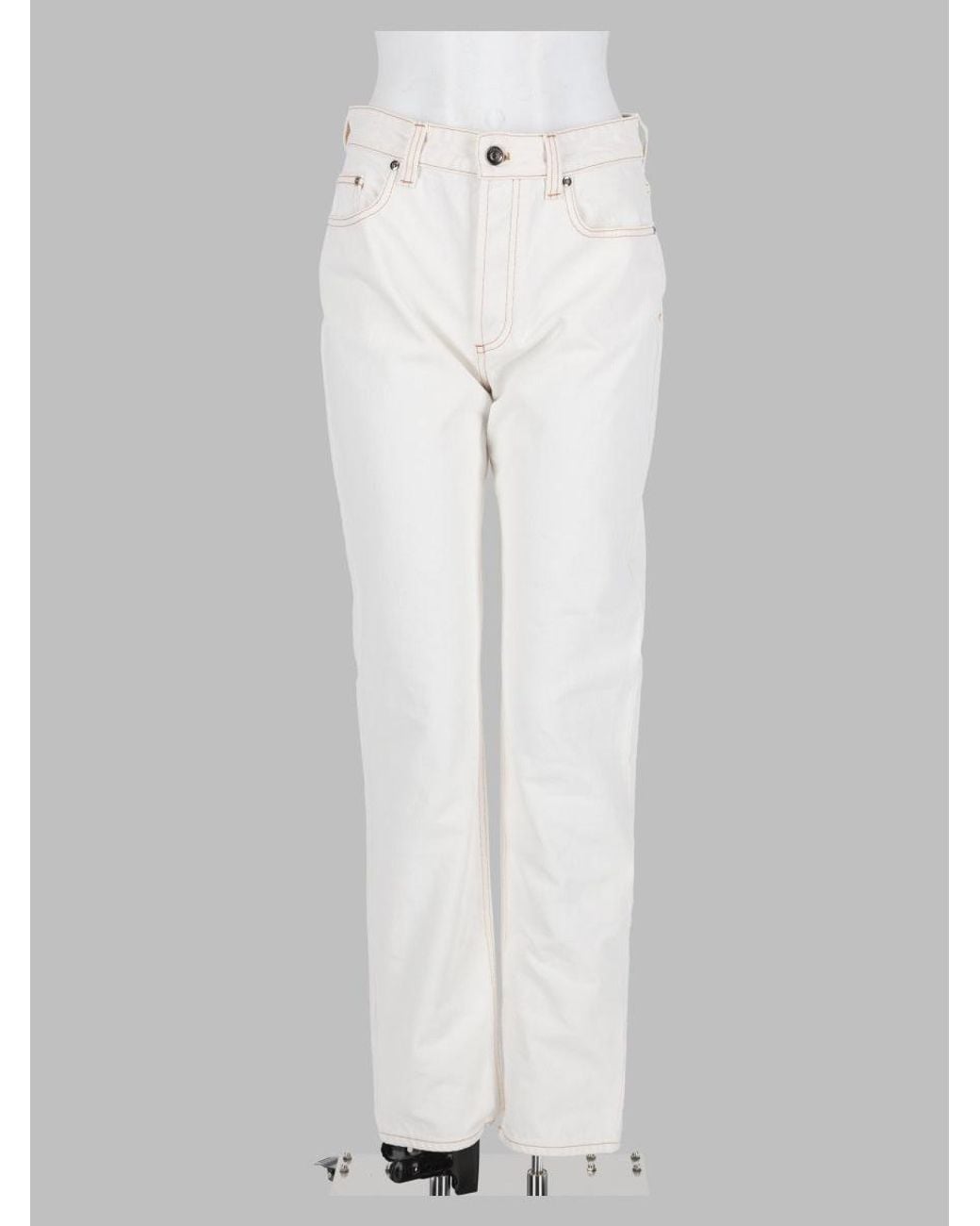 Versace White Couture Denim Jeans