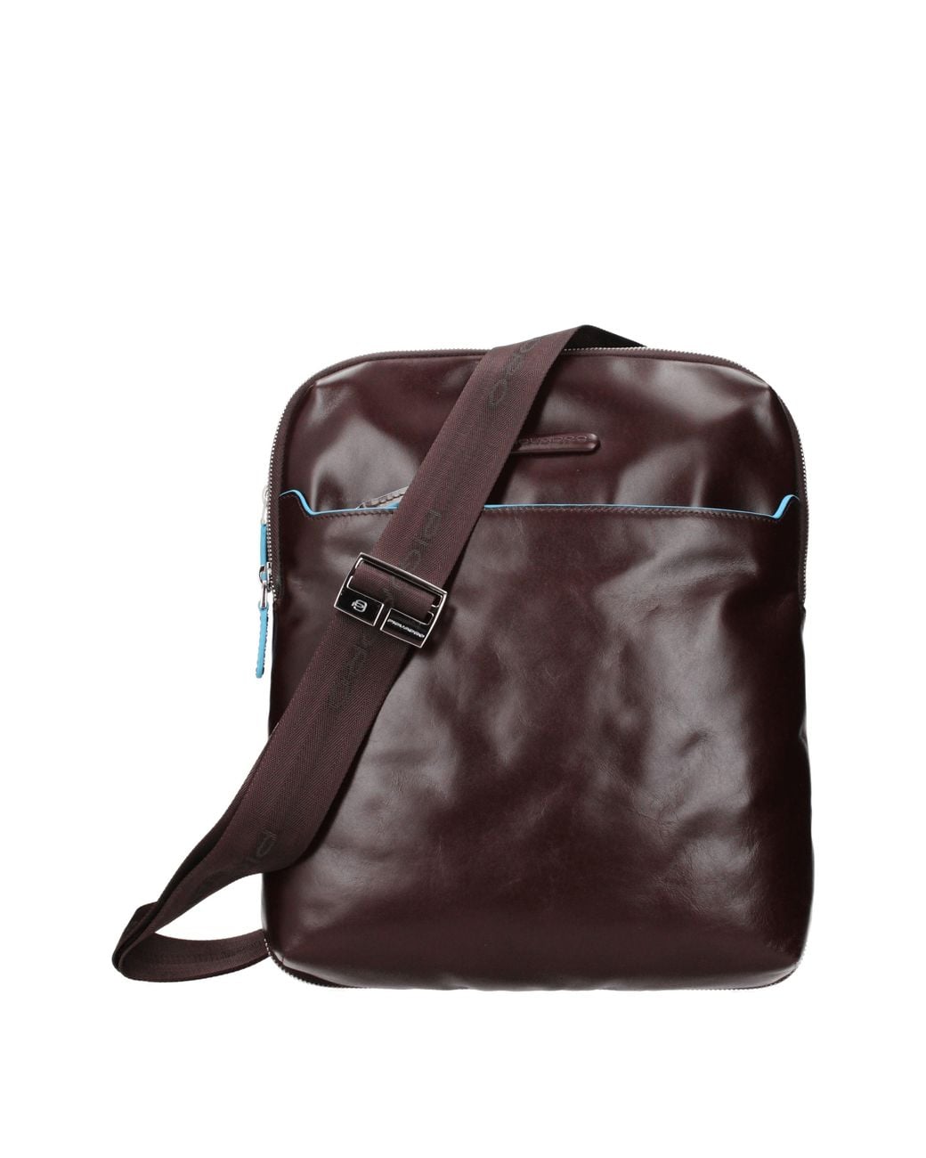 Piquadro Brown Crossbody Bags Leather/Mahogany