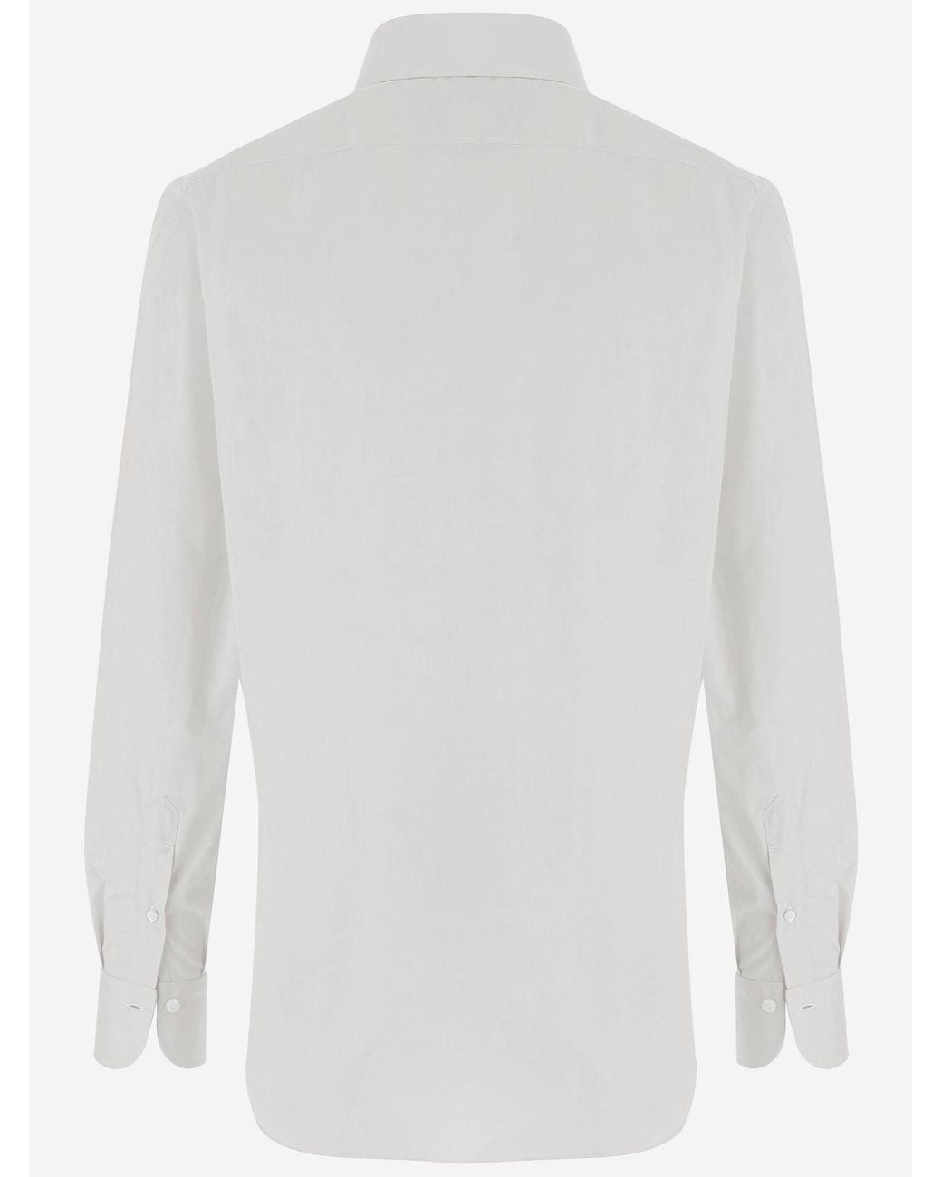 Finamore 1925 White Cotton Shirt
