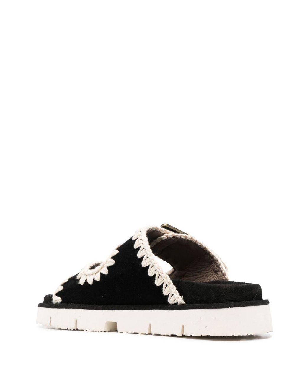 Mou White Sandals Outer: Calf Suede